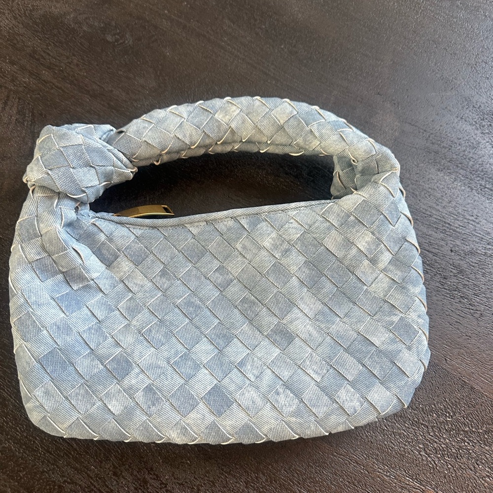 Woven Blue Handbag